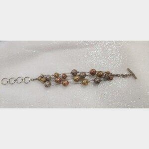 Multi Strand Bracelet- Sterling, 18K , Rose Gold Plated by Adami & Martucci